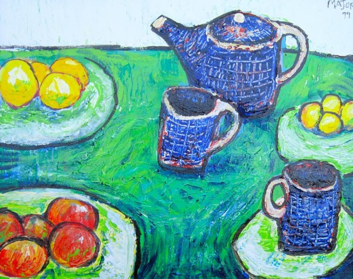 Clarence Major (1919-1995) - Blue Teapot